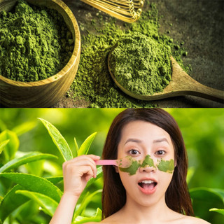Bột trà xanh nguyên chất giúp đào thải độc tố, giảm, mụn, sáng da và chống lão hóa bịch 100 gram