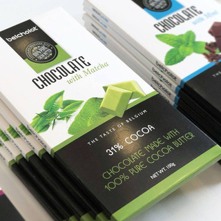 Socola Thanh Matcha Belcholat White Chocolate Trà Xanh Thanh dịu Quà Tặng Socola Cao Cấp L2