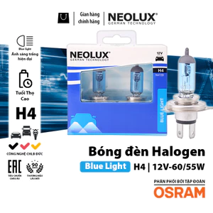 Combo 2 Bóng Đèn Halogen Blue Light OSRAM NEOLUX H4 12V 60/55W N472B