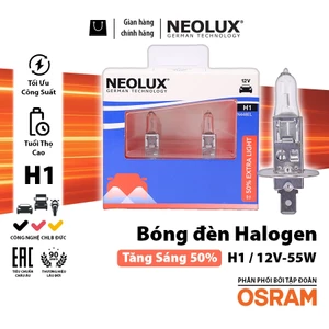 Combo 2 Bóng Đèn Halogen Tăng Sáng 50% OSRAM NEOLUX H1 12V 55W N448EL