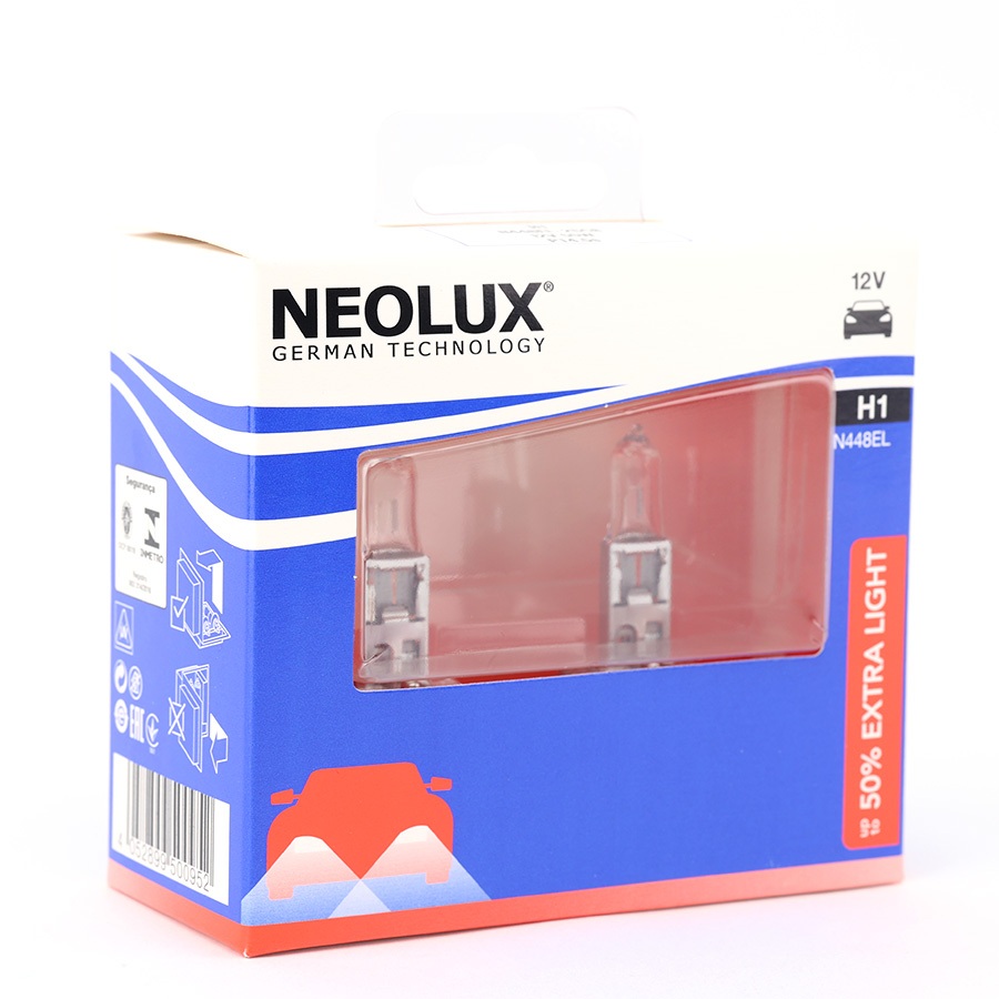 Combo 2 Bóng Đèn Halogen Tăng Sáng 50% OSRAM NEOLUX H1 12V 55W N448EL