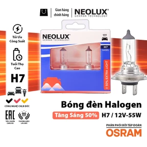 Combo 2 Bóng Đèn Halogen Tăng Sáng 50% OSRAM NEOLUX H7 12V 55W N499EL