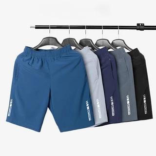 [SIÊU RẺ] Combo 5 Quần Short Nam Thể Thao 5 Màu Trẻ Trung, Chất Vải Trơn Thoáng Mát, Thấm Hút Tốt