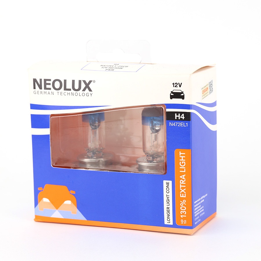 Combo 2 Bóng Đèn Halogen Tăng Sáng 130% OSRAM NEOLUX H4 12V 60/55W N472EL1
