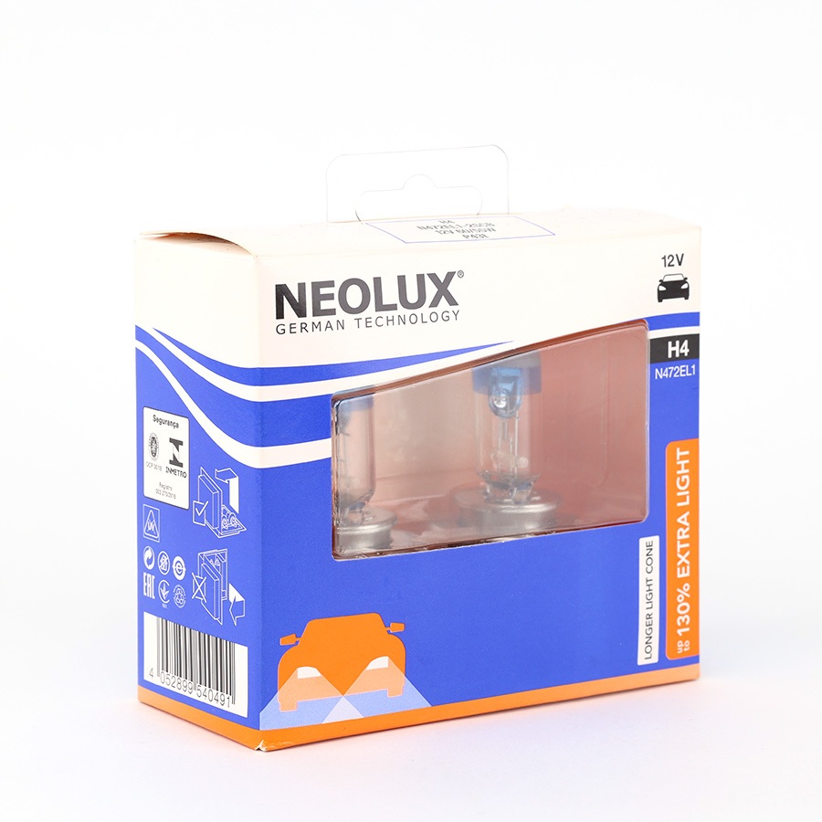 Combo 2 Bóng Đèn Halogen Tăng Sáng 130% OSRAM NEOLUX H4 12V 60/55W N472EL1
