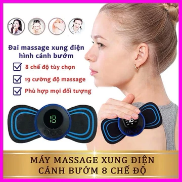 (Loại xịn) ( HOT) Máy Massage Cổ Vai Gáy Xung điện có điều khiển - miếng dán massage sung điện cổ vai gáy đỡ nhức mỏi cơ