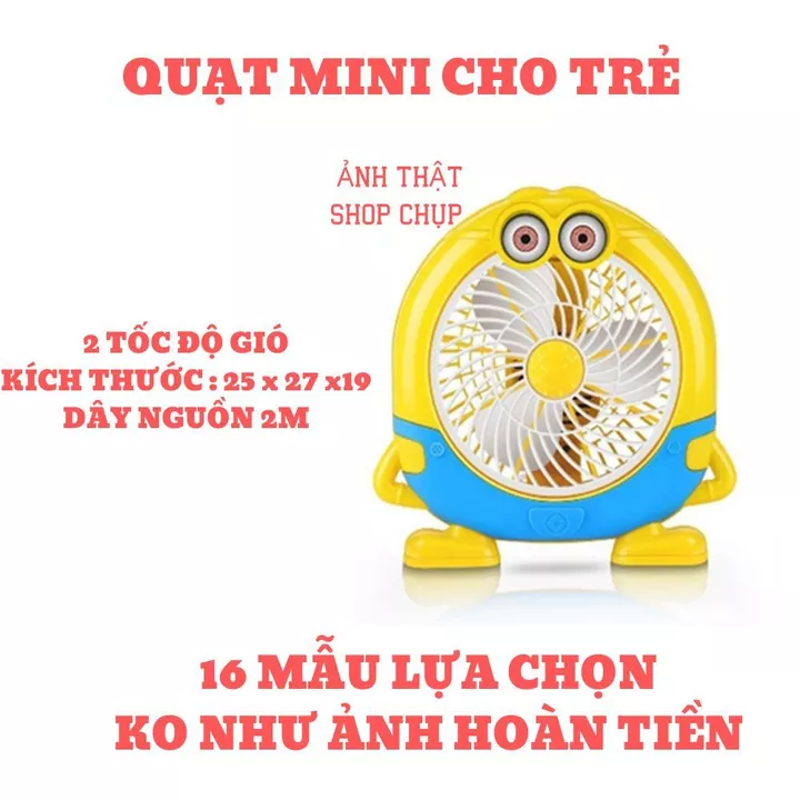 QUẠT MINI HÌNH THÚ - QUẠT ĐỂ BÀN CAO CẤP - QUẠT MINI CẮM DÂY - QUẠT MINI CHO TRẺ