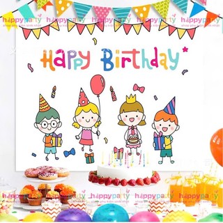 Backdrop trang trí hpbd vải cao cấp siêu mịn