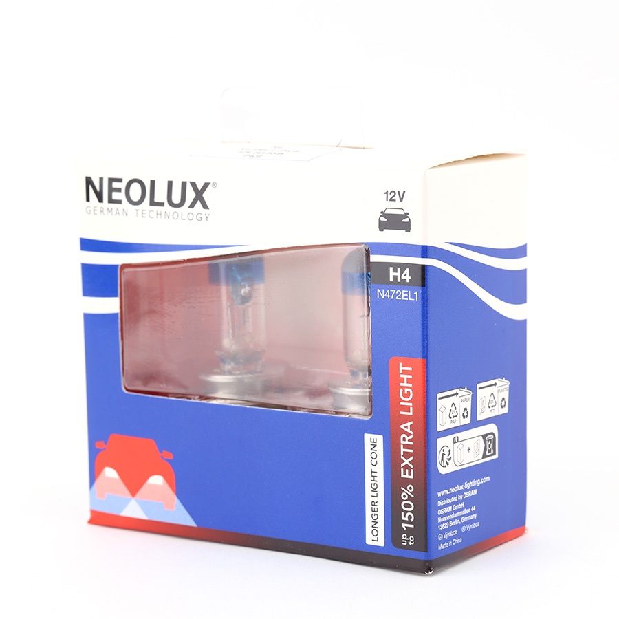 Combo 2 Bóng Đèn Halogen Tăng Sáng 150% OSRAM NEOLUX H4 12V 60/55W N472EL1