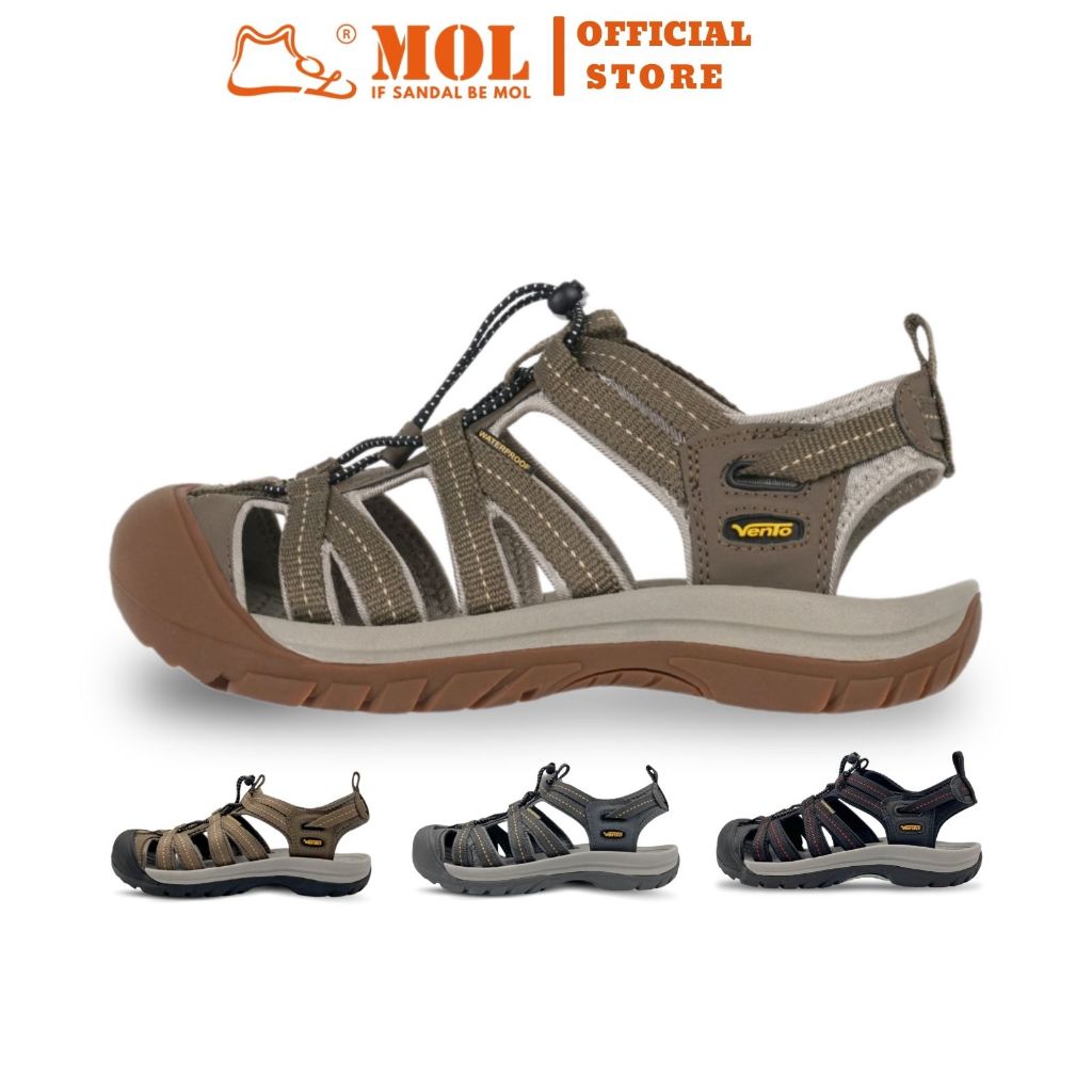 Ảnh Sandal nam Vento bít mũi SD08003G có big size 44 | Vento  Optimus SD08003 1
