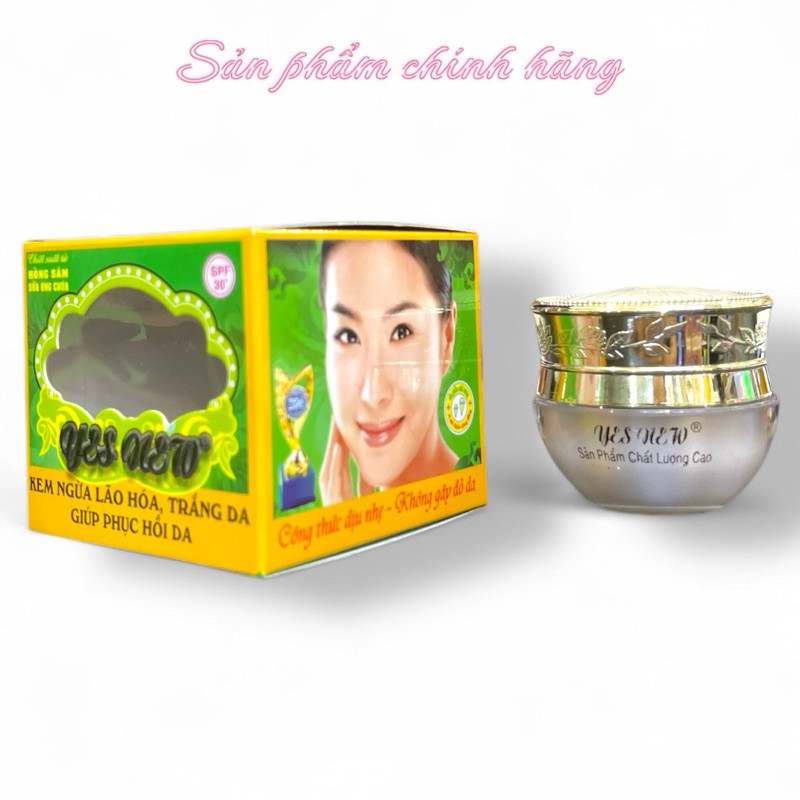 Kem Yes New Ngừa Lão Hoá Trắng Da Giúp Phục Hồi Da 15gram Chính Hãng