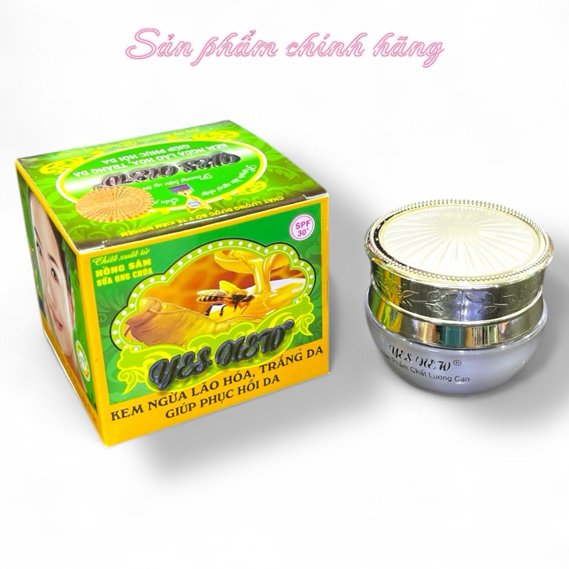 Kem Yes New Ngừa Lão Hoá Trắng Da Giúp Phục Hồi Da 15gram Chính Hãng