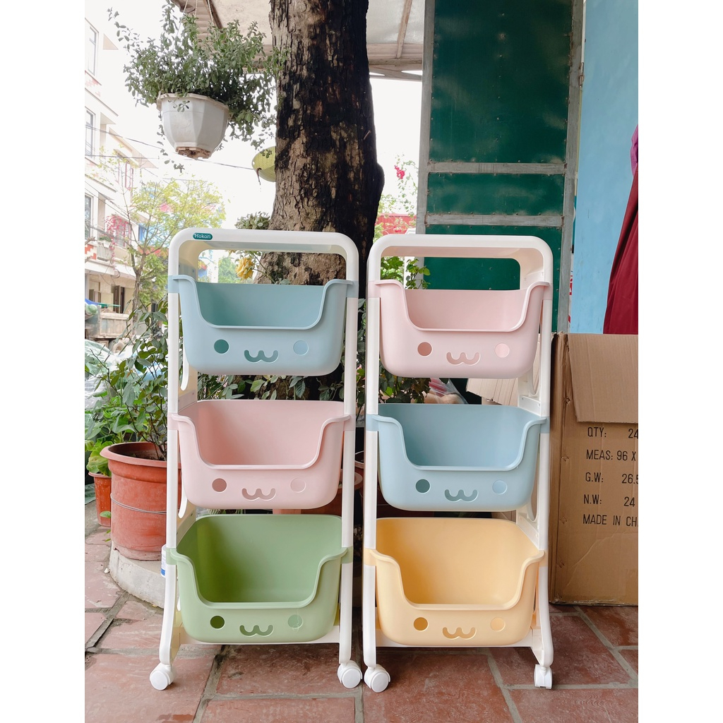 Kệ đựng quần áo, Kệ đựng đồ cho bé, Kệ đựng mỹ phẩm, Kệ gấu đa năng Hokori Chính Hãng Việt Nhật