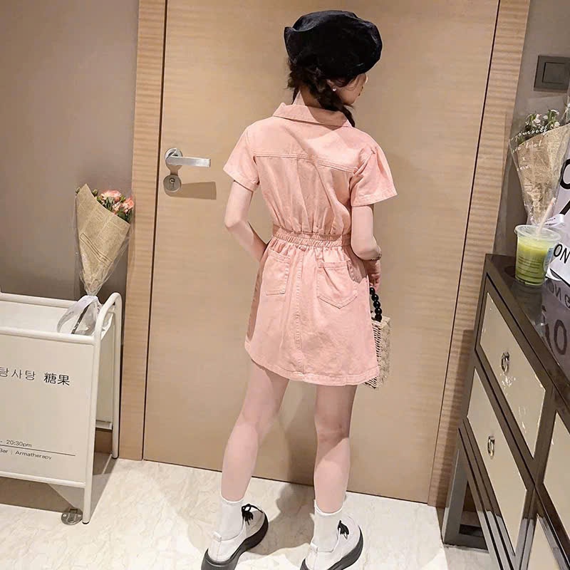 Đầm kaki jean bé gái form Hàn Quốc size 2-16 tuổi ,đầm cho mẹ và bé gái,Đầm jean kaki bé gái,váy đôi mẹ bé size đại