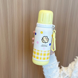Bình giữ nhiệt 500ml inox 304 với họa tiết dễ thương và kèm dụng cụ lọc trà tiện lợi cho mọi lúc, mọi nơi.