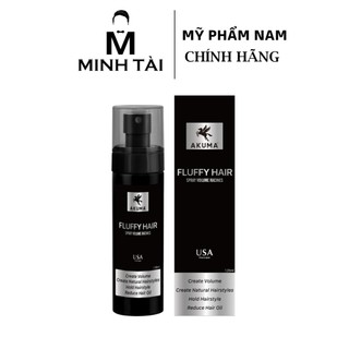 Chai xịt bồng bềnh làm phồng tóc AKUMA FLUFFY HAIR
