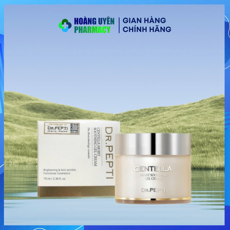 Dr Pepti Kem D ng Dr Pepti Centella Moist Soothing Gel Cream Chi t Xu t Rau M - 70ml Vi t Nam