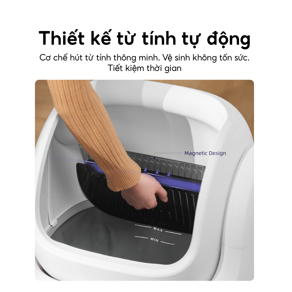 Ảnh [New 2025] Máy Dọn Vệ Sinh Cho Mèo HELIPET OPEN-TOP 2025 Bản Quốc Tế Kết Nối Wifi 4