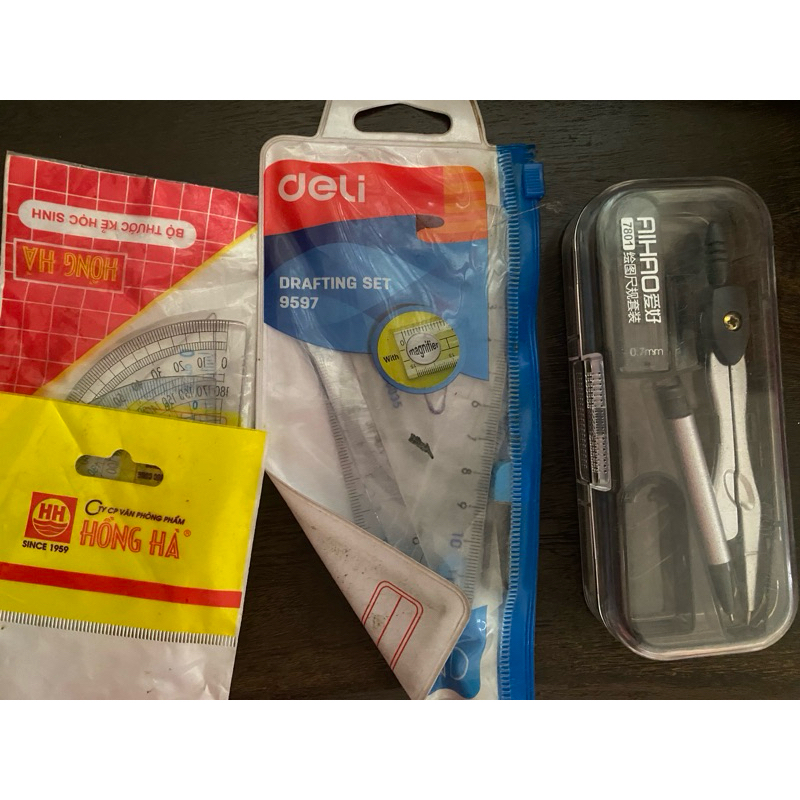 pass combo compa thước kẻ đồ dùng học tập [có video] | Shopee Việt Nam