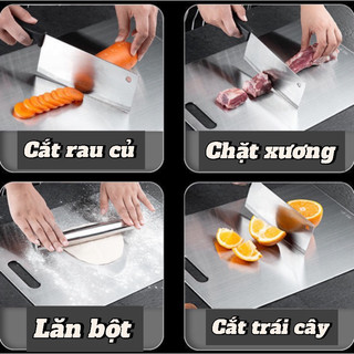 Dụng cụ nhà bếp THỚT INOX 304/316 Chống Nấm Mốc Thép Không Rỉ Thớt Nhà Bếp Gia Đình