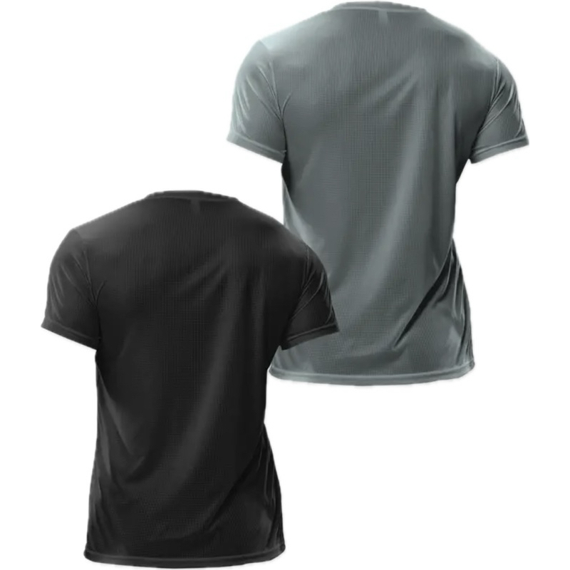 Combo 2 Áo thun nam cổ tròn tay ngắn PT90 vải thun cotton mịn đẹp thấm hút mồ hôi, form chuẩn nhiều màu