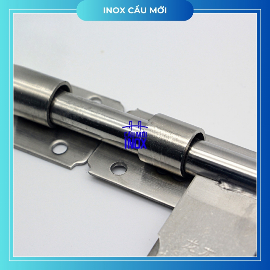 Chốt cửa inox 304 loại dày chắc chắn, chốt ngang phi 12/14/16/18/20mm, hàng loại 1