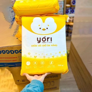 🌸 Khăn Vải Khô Đa Năng YORI, vân bi, kháng khuẩn, chất mềm, không hóa chất, an toàn cho em bé