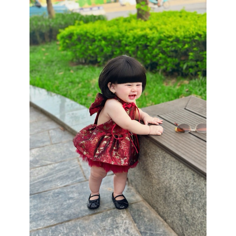 Váy Yếm Xô Hàn Muslin Cao Cấp Cho Bé Gái Nhà Liena'S Closet