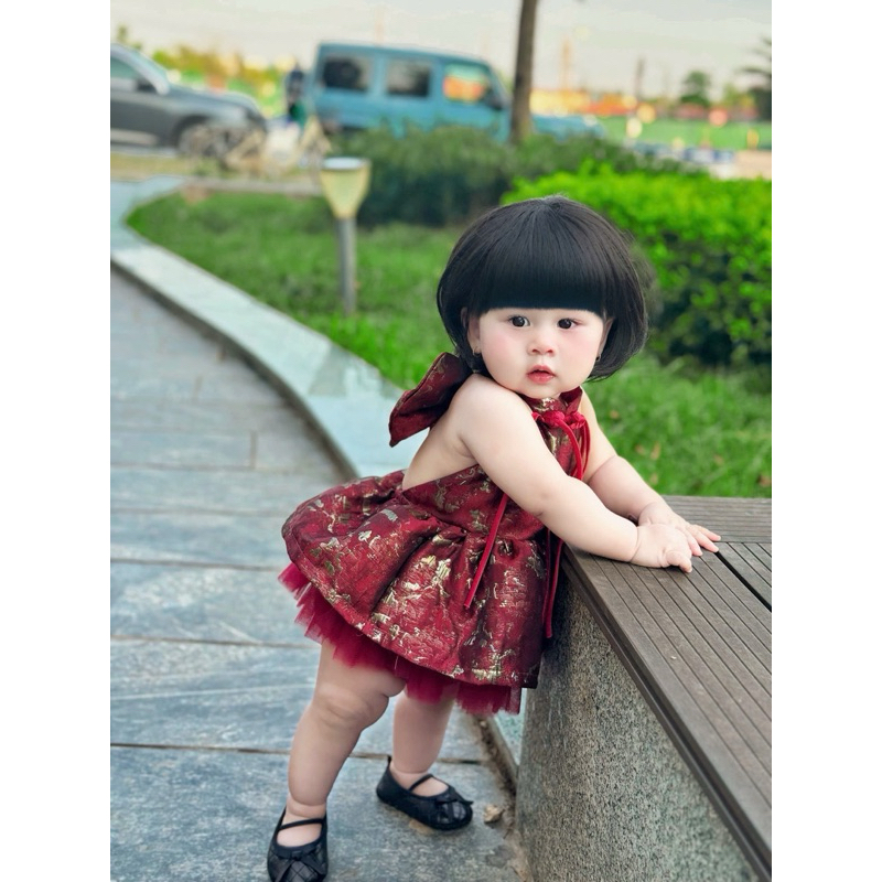 Váy Yếm Xô Hàn Muslin Cao Cấp Cho Bé Gái Nhà Liena'S Closet