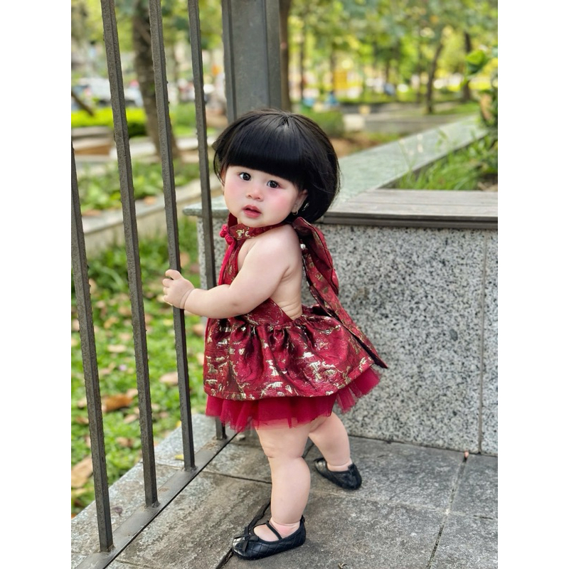 Váy Yếm Xô Hàn Muslin Cao Cấp Cho Bé Gái Nhà Liena'S Closet
