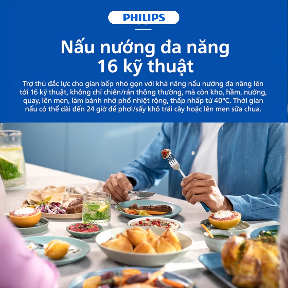 [Livestream] Nồi chiên không dầu Philips NA332/00 6.2 lít /NA342/00 7.2 lít, hàng chính hãng, BH 24 Tháng