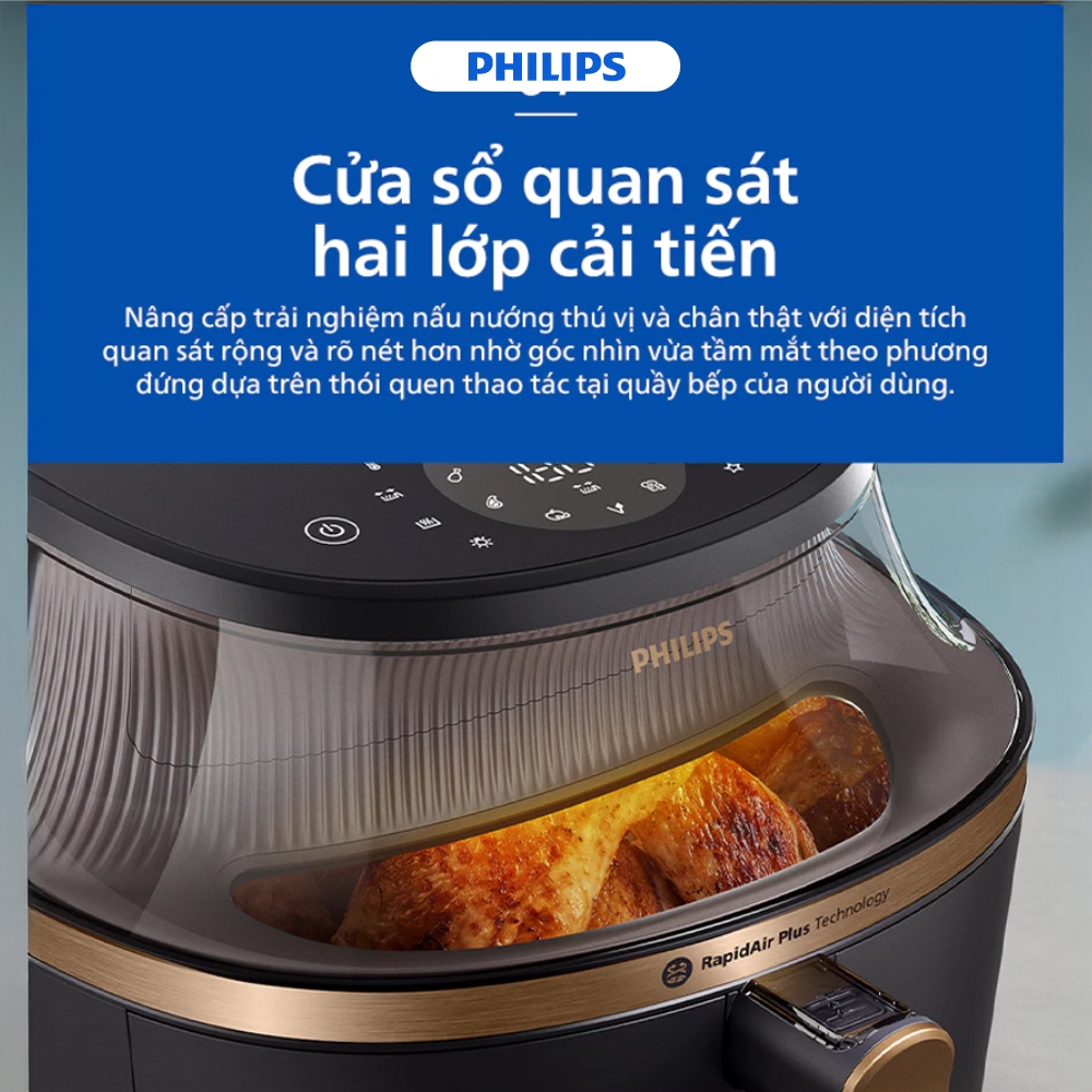 [Livestream] Nồi chiên không dầu Philips NA332/00 6.2 lít /NA342/00 7.2 lít, hàng chính hãng, BH 24 Tháng
