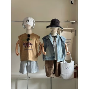 CANDI MIMI Áo phông cotton sát nách Madness - Phong cách Hàn Quốc