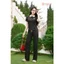 SFB3091 Set đồ nữ thun tăm áo cộc cổ zip quần suông dài sunfly