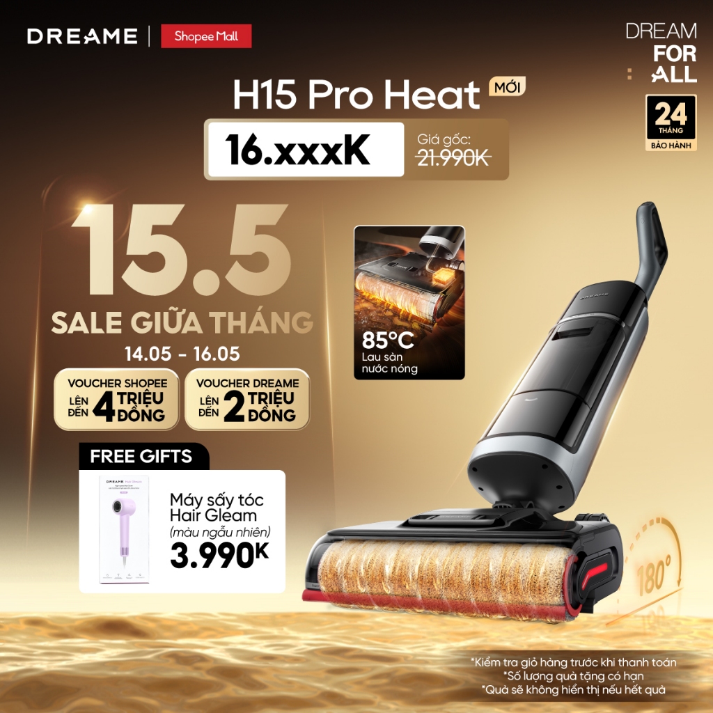 Ảnh Máy hút bụi lau sàn khô & ướt H15 Pro Heat - Bản Quốc Tế - Bảo Hành 24 Tháng 1