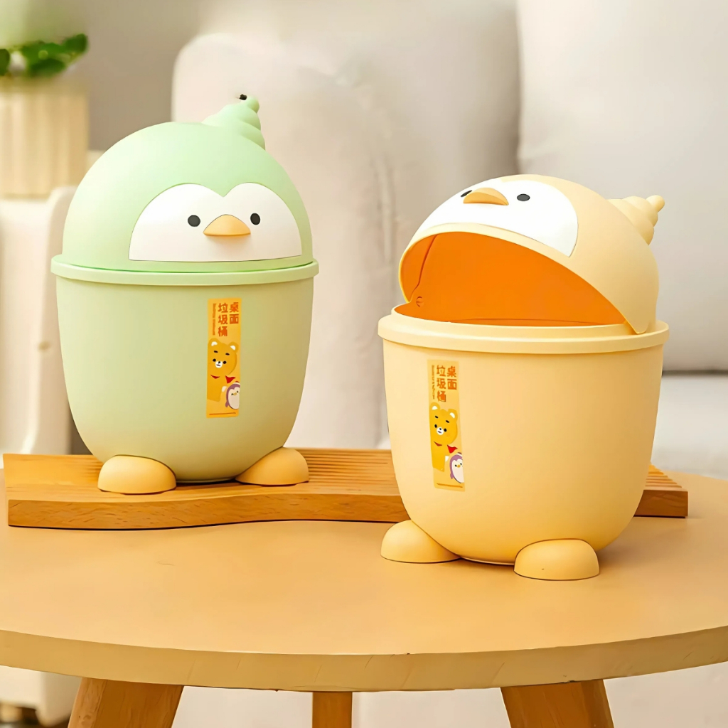 Thùng Rác Mini Để Bàn Nhỏ Gọn, Sọt Đựng Rác Mini Có Nắp Lật Tiện Lợi Để Bàn Học, Bàn Làm VIệc, Văn Phòng