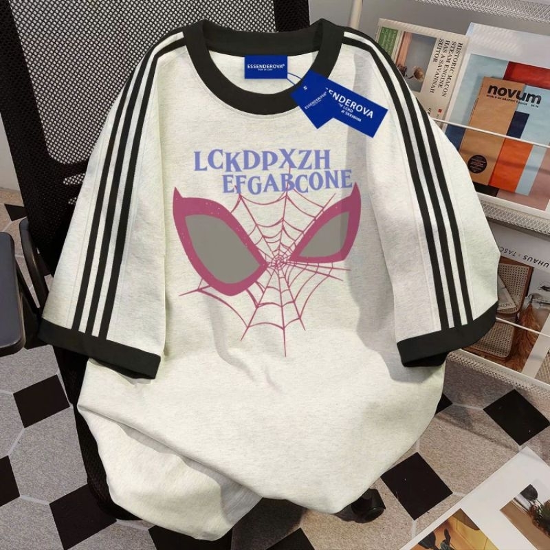 [ rẻ vô địch ] áo thun chất cotton Su Mỏng form rộng tay lỡ free size ---áo NHỆN