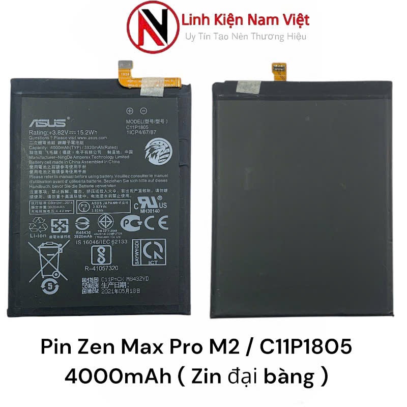 Pin Zen Max Pro M2 / C11P1805 4000mAh ( Zin đại bàng ) | Shopee Việt Nam