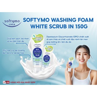 Sữa Rửa Mặt Tạo Bọt Dưỡng Ẩm, Dưỡng Trắng Siêu Mềm Mịn Da Softymo Washing Foam Kose Nhật Bản 150g