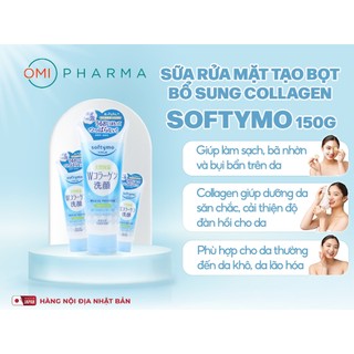 Sữa Rửa Mặt Tạo Bọt Dưỡng Ẩm, Dưỡng Trắng Siêu Mềm Mịn Da Softymo Washing Foam Kose Nhật Bản 150g