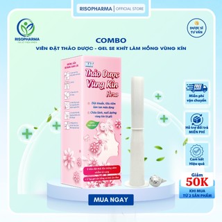 COMBO Thảo Dược Vùng Kín Giảm Nấm Ngứa, Tiêu V.i.ê.m, Khử Mùi, Ngừa Tái Phát - Gel Se Khít, Làm Hồng Lành Tính Êm Dịu