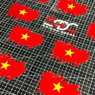 Tem Sticker DTF Lá Cờ Việt Nam - Tổ Quốc Việt Nam |SGDC - 1 Cái|