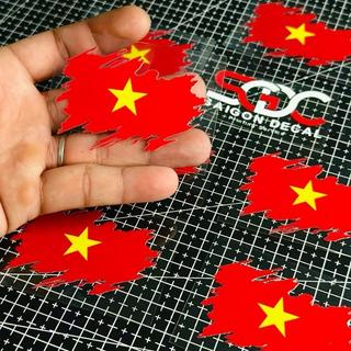 Tem Sticker DTF Lá Cờ Việt Nam - Tổ Quốc Việt Nam |SGDC - 1 Cái|