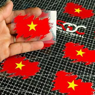 Tem Sticker DTF Lá Cờ Việt Nam - Tổ Quốc Việt Nam |SGDC - 1 Cái|