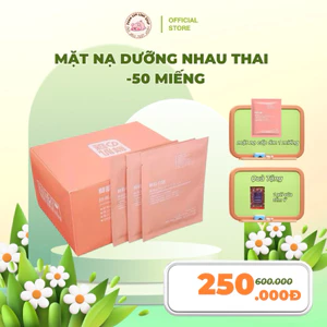 Mặt nạ dưỡng trắng nhau thai 50 miếng trắng da date moi