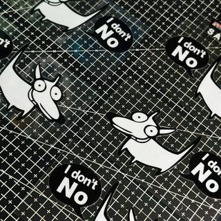 Tem Sticker DTF Hình Chú Chó I' Dont No Thailand |SGDC - 1 Cái|