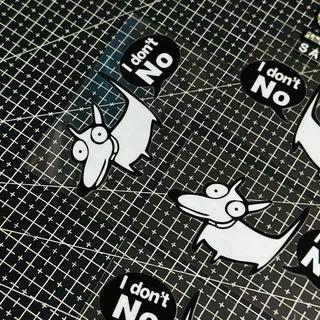 Tem Sticker DTF Hình Chú Chó I' Dont No Thailand |SGDC - 1 Cái|