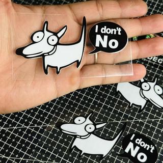 Tem Sticker DTF Hình Chú Chó I' Dont No Thailand |SGDC - 1 Cái|
