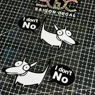 Tem Sticker DTF Hình Chú Chó I' Dont No Thailand |SGDC - 1 Cái|