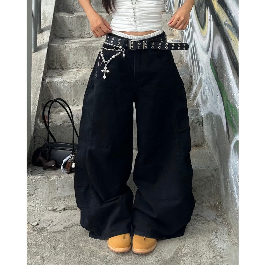 Bad Choices | Quần Wide-legs CATUS Kaki Jeans ống rộng StreetStyle